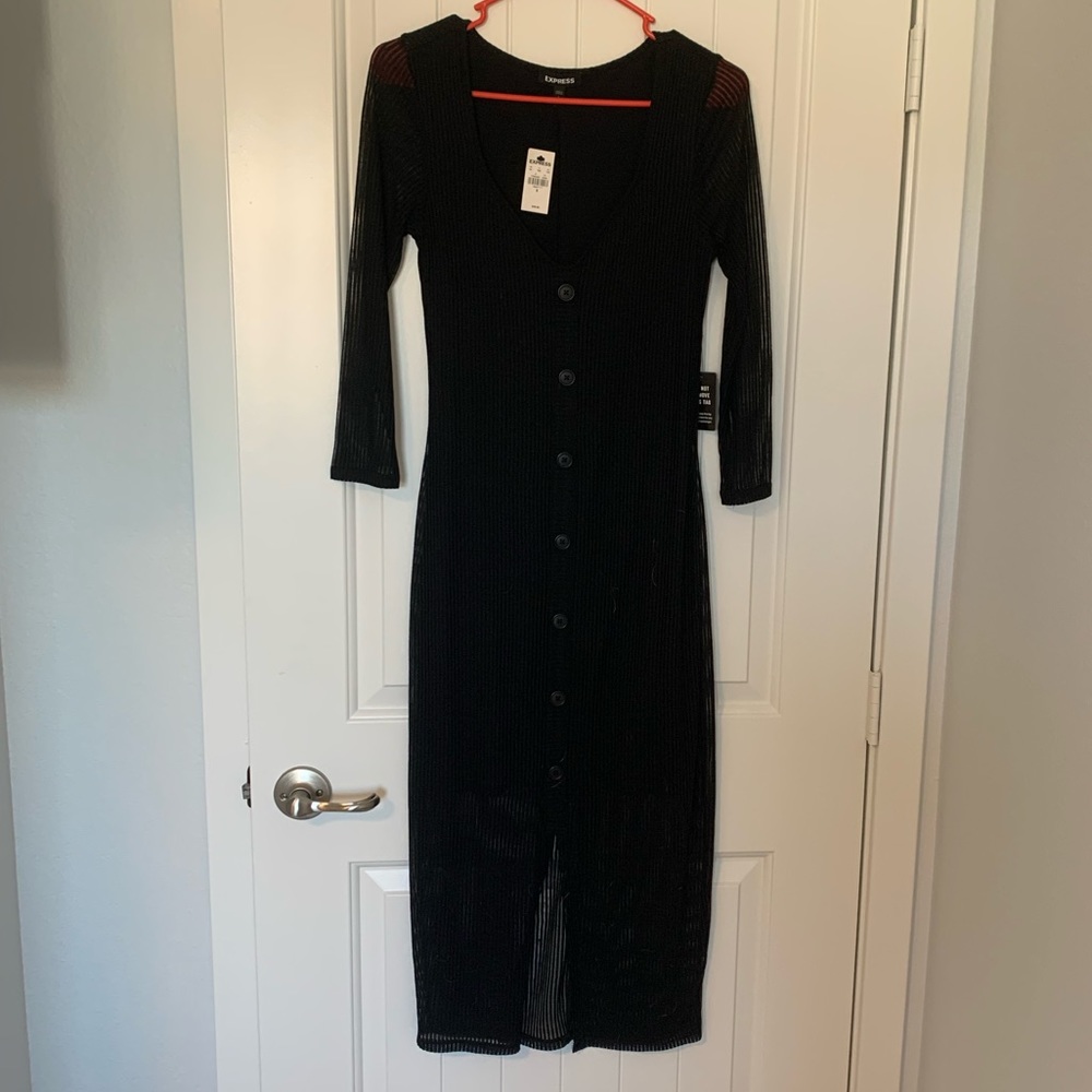 NWT. Express black dress Size S
